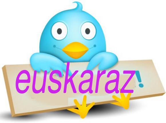 Twitterren ere euskaraz. Argazkia: Twitter
