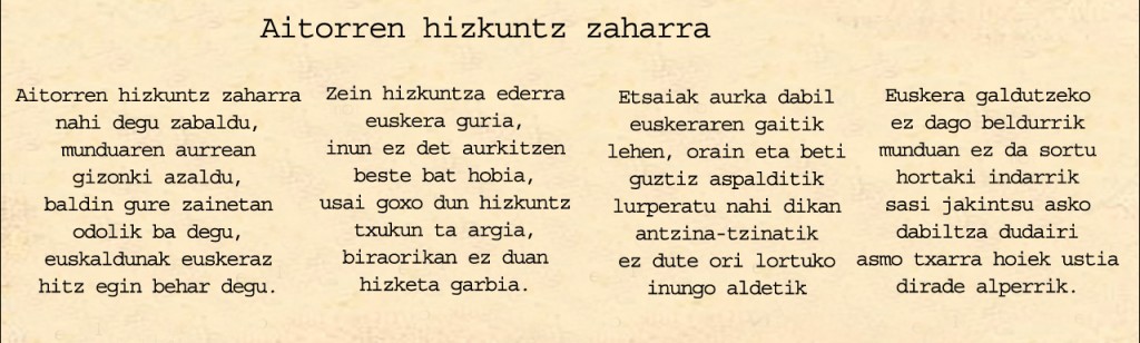 aitorren-hizkuntz-zaharra